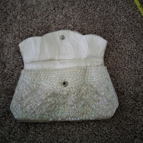 ⭐3 for$15Vintage ivory purse/ clutch - Picture 3 of 8